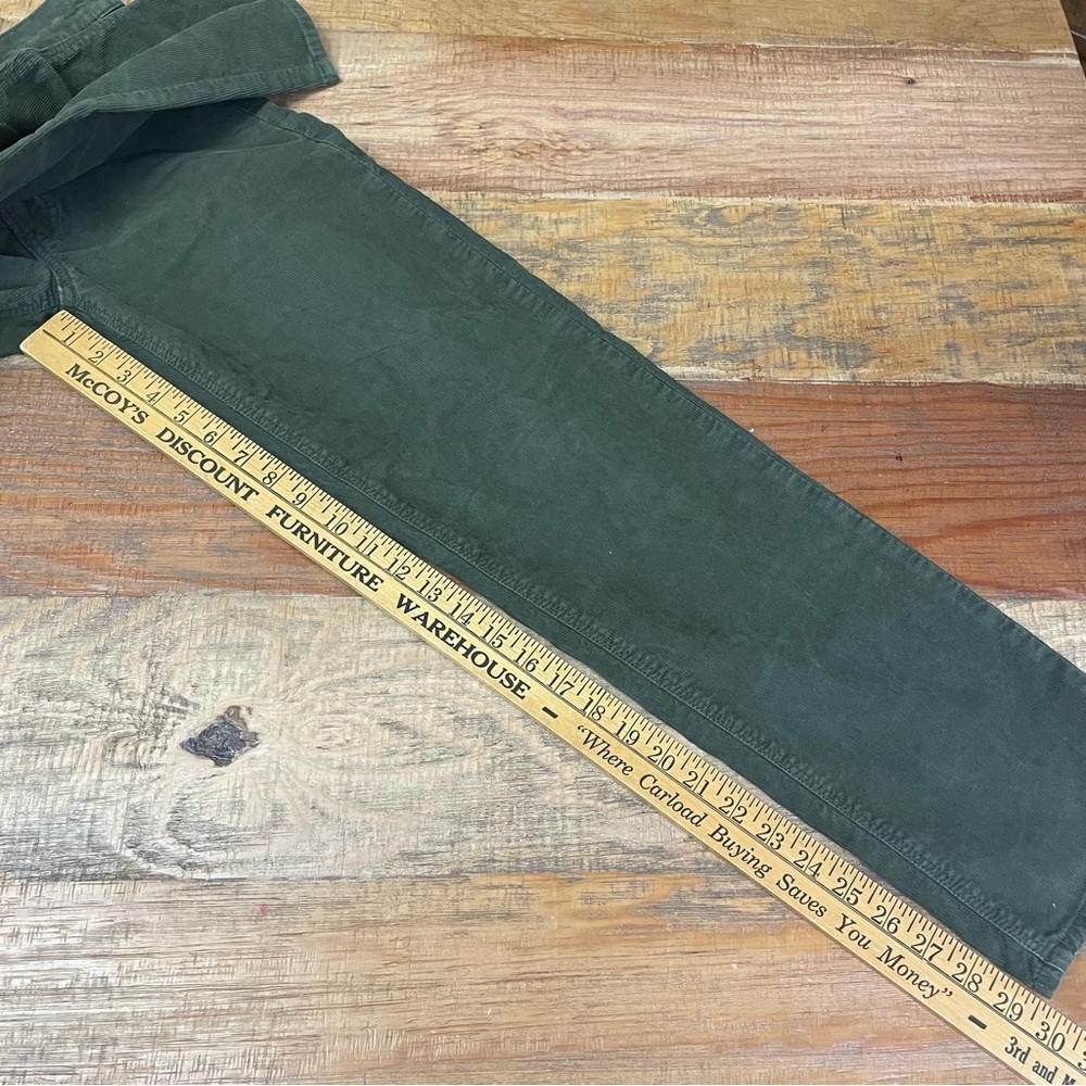American Eagle Outfitters Corduroy Pants Womens Sz 4 Regular Green 90s Straight - Picture 6 of 12